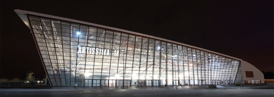 L'Oval Olympic Arena (Oval) di Torino che, dal 9 all'11 novembre, ospiterà la 19esima edizione di Artissima