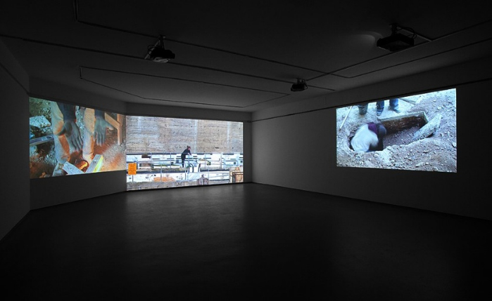 Nira Pereg, Kept Alive, 2010, three-channel video installation