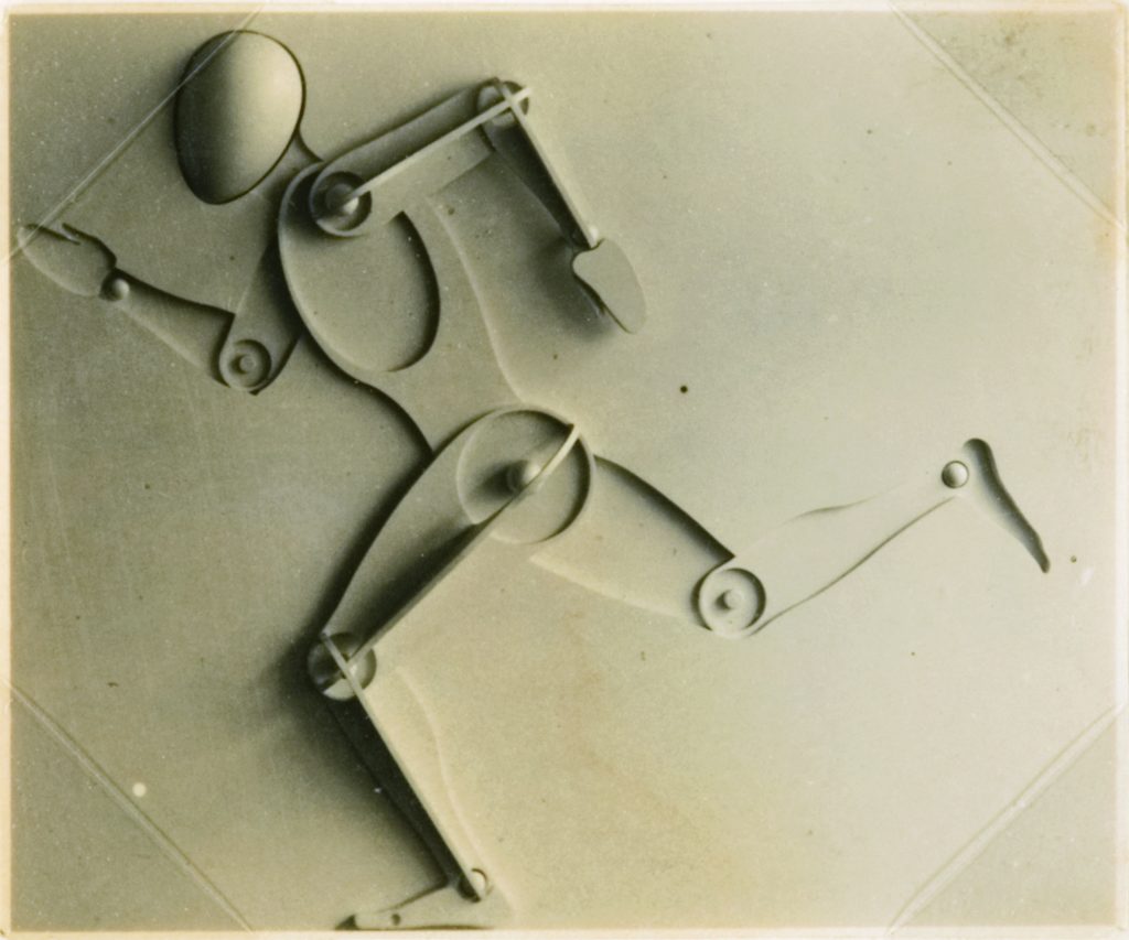 Joost Schmidt (Wunstorf, Hannover, 1893, Norimberga, 1948) Rilievo di un uomo in corsa, 1932, vintage, stampa ai sali d’argento, cm 5,8x7.