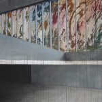 Linda Carrara, The space between, 2013. Acrilico su tela di lino, 190x160 cm circa