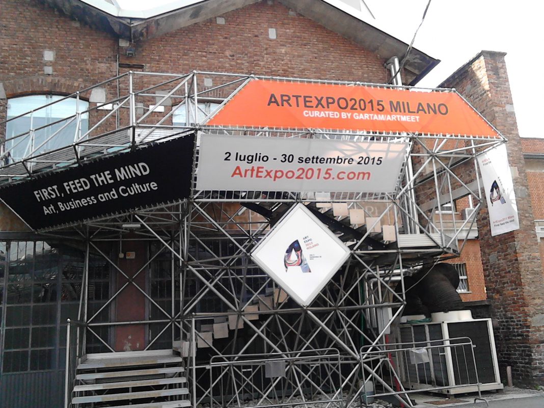 Lo Spazio Progetto degli East End Studios di Milano dove, dal 2 luglio, si terrà ArtExpo 2015