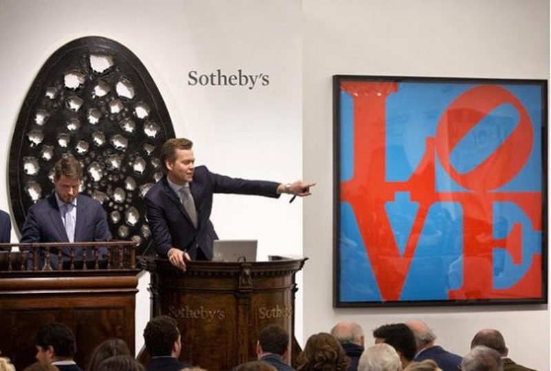 Un momento dell'Italian Sale di Sotheby's del 15 ottobre 2015