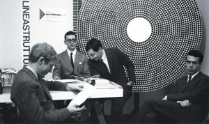 Il Gruppo MID in una foto d'epoca. Da sinistra: Antonio Barrese, Alfonso Grassi, Gianfranco Laminarca e Alberto Marangoni.
