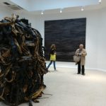 Una vista dell'installazione di Mark Bradford nel Padiglione USA alla Biennale