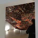 Una vista dell'installazione di Mark Bradford nel Padiglione USA alla Biennale