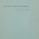 Emilio Isgrò, Dichiaro di non essere Emilio Isgrò, 1971, installazione su carta, 29,5 x 20,9 cm, 7 elementi, 35.000 - 45.000 euro