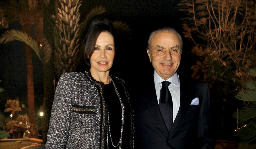 Samir Traboulsi con la moglie Paula Mellin de Vasconcellos. I due si sono sposati nel 1975