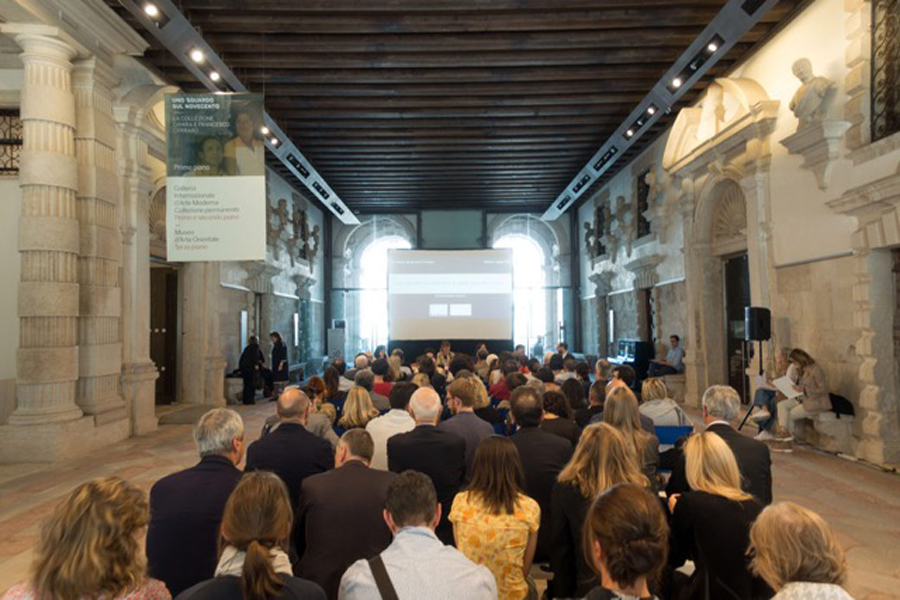 Una vista del pubblico intervenuto al secondo appuntamento con il ciclo di conferenze “Arte e Diritto”, iniziativa ideata dalla Camera Arbitrale di Venezia