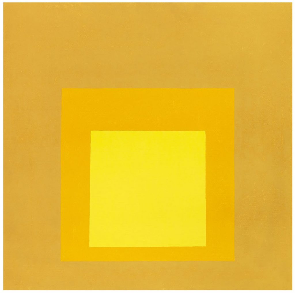 JOSEF ALBERS, Study for: Homage to the square “Towards Fall II”, 1961