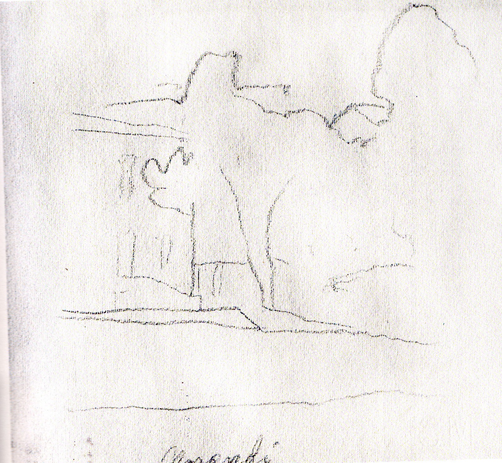 Giorgio Morandi, Paesaggio, 1962. Matita su carta. Courtesy: Centro Studi Giorgio Morandi - Bologna