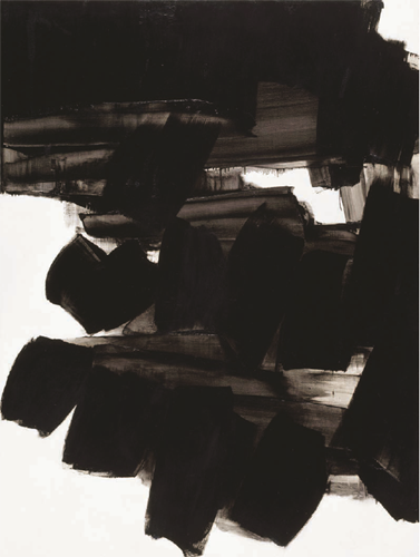 Pierre Soulages Peinture 260 × 202 cm, 19 juin 1963 Huile sur toile Collection Centre Pompidou, Paris. Musée national d’art moderne. Centre de création industrielle © Adagp, Paris