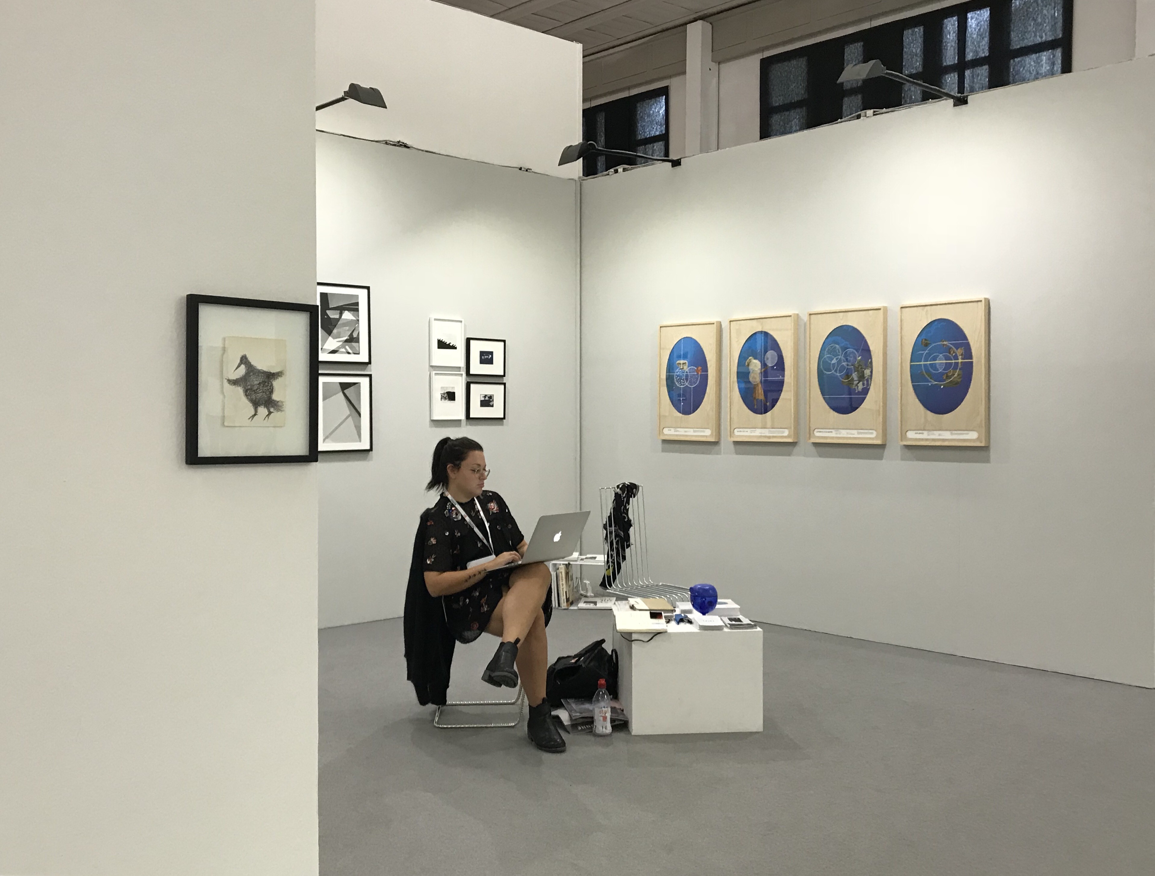 Lo stand della [dip] contemporary art alla WopArt Fair di Lugano