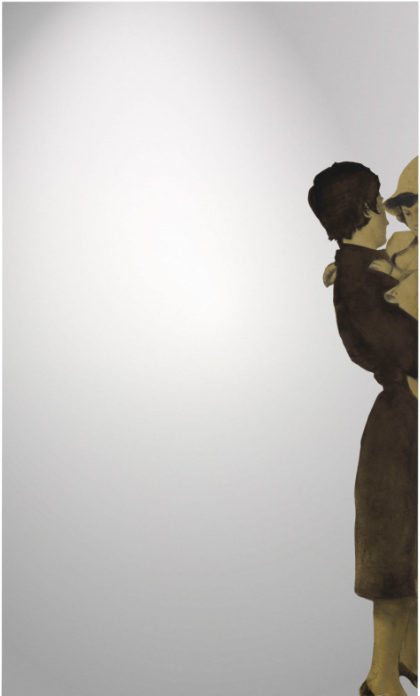 LOTTO 107 - Michelangelo Pistoletto, Marzia con la bambina, 1964, 200 x 120cm. Stima: 1.000.000-1.500.000 £. Courtesy: Christies'