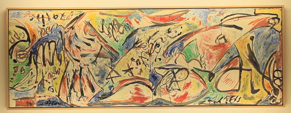 Jackson Pollock, The Water Bull, 1946. L'opera è stata recentemente esposta a Firenze in occasione della mostra "Jackson Pollock. La figura della furia" che analizzava proprio il periodo di formazione dell'artista americano. Foto: Nicola Maggi