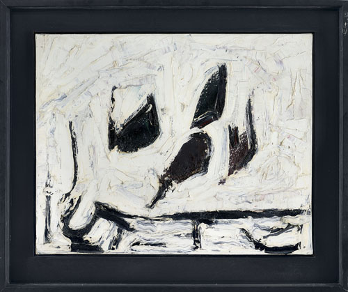 LOTTO 52 - Jean Paul Riopelle, Comme des oiseaux, 1965. Olio su tela 65x81 cm.Stima: € 125.000/140.000. Courtesy: Meeting Art.