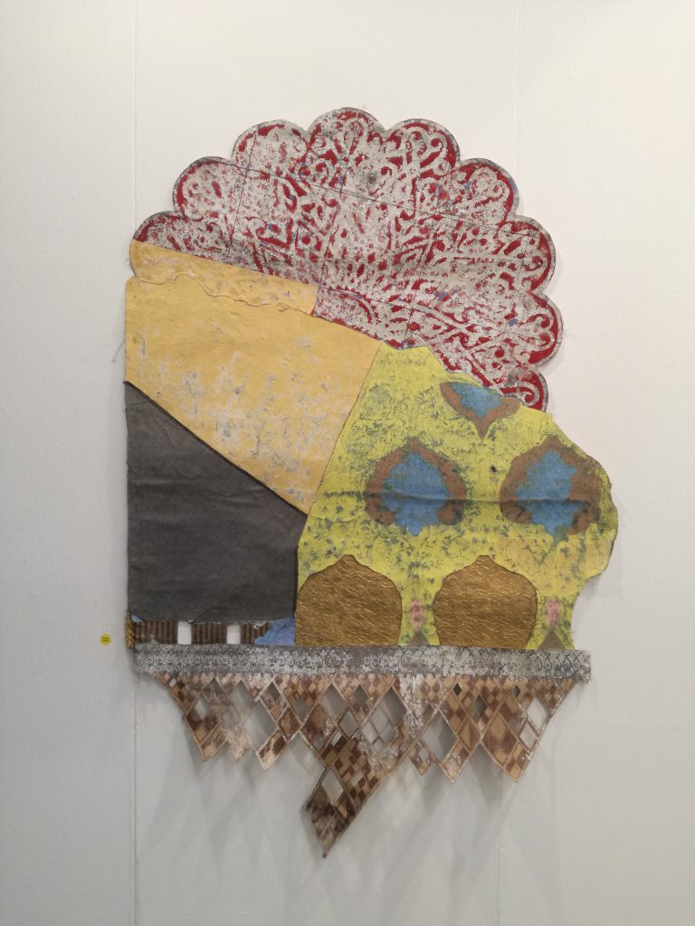 Uno dei lavori di Ibrahim Ahmed esposti dalla zOs Sara Zanin Gallery a Verona