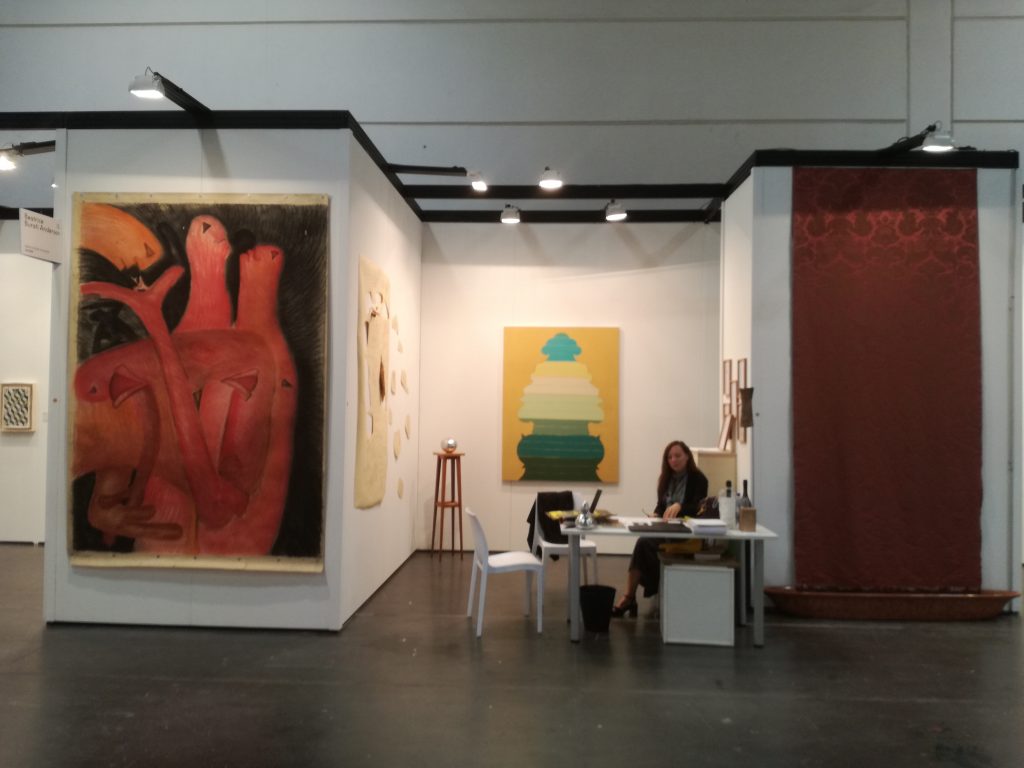 Lo stand della Beatrice Burati Anderson Art Space & Gallery nel pad. 12 di ArtVerona 2018.