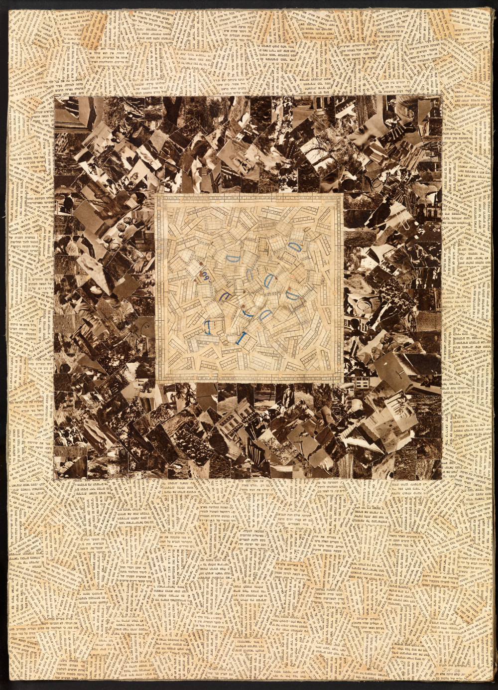 Jiri Kolar Listy a lìstky 1964 chiasmage 68x49 cm. Courtesy: Alessandro Casini