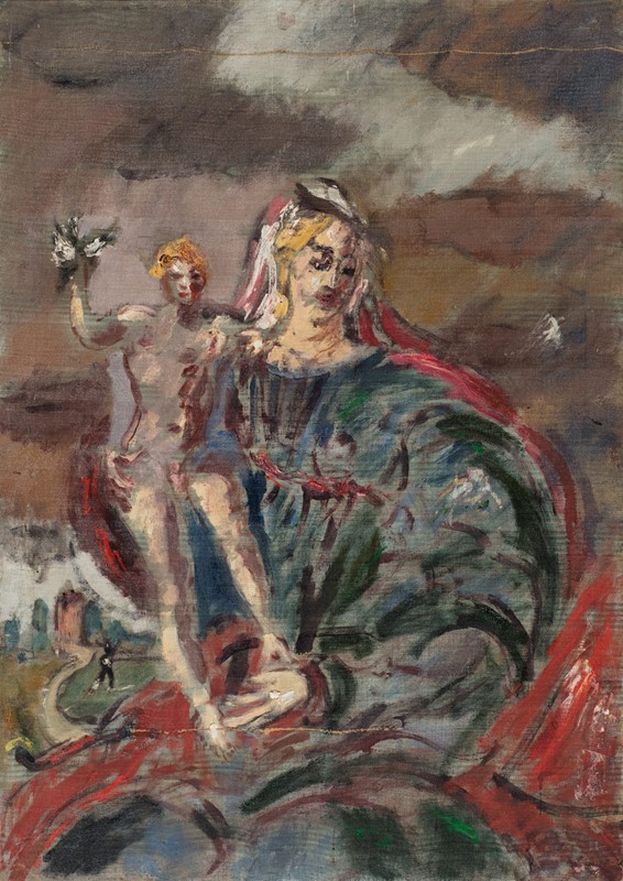 LOTTO 208 - FILIPPO DE PISIS, Madonna, 1935. Olio su tela, cm 92 x 65. Stima: 13-18.000 euro. Courtesy: Minerva Auctions.