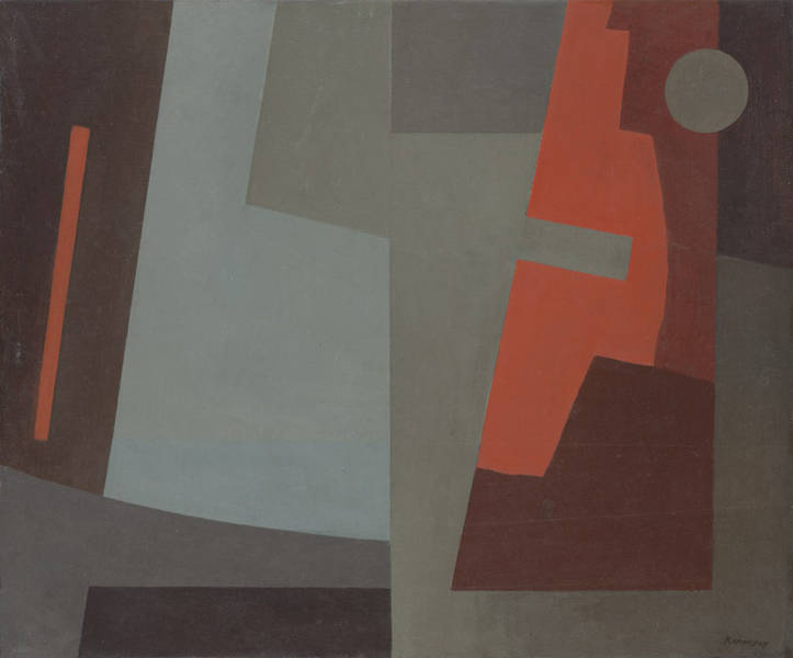  LOTTO 5 - Giovanni Korompay, Senza titolo, 1931. Olio su tela, 74 x 90 cm.