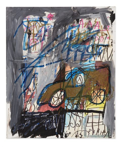 LOTTO 11 - Jean-Michel Basquiat, Untitled, 1981. Stima: € 300.000-400.000. Courtesy: Sotheby's