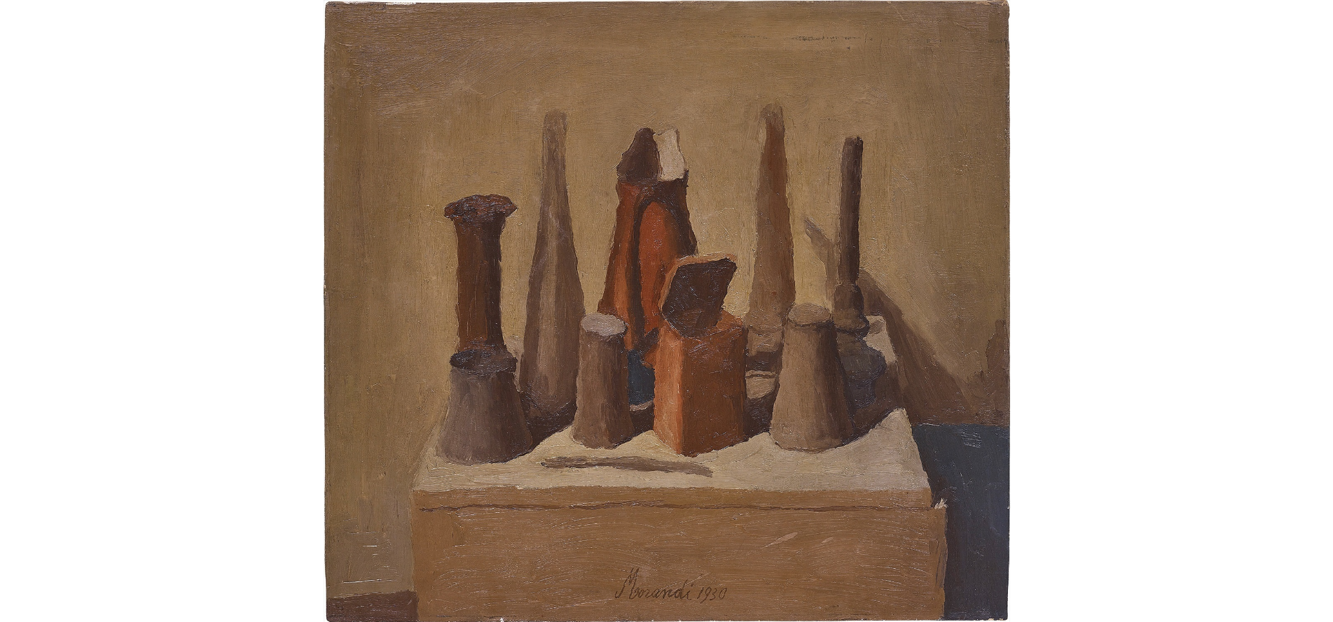 LOTTO 31 - Giorgio Morandi, Natura morta, 1930. Oil on canvas, 55 x 61 cm. Stima: 600-800.000$. Courtesy: Phillips.