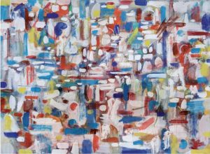 Lotto 100 - TANCREDI, Senza titolo, 1956/1957. Olio su tela 59x79 cm. Certificato d'autenticità della Commissione Peritale dell'Associazione Nazionale Gallerie d'Arte Moderna e Contemporanea del 2012 a firma Massimo Di Carlo. Stima: € 160.000/180.000.