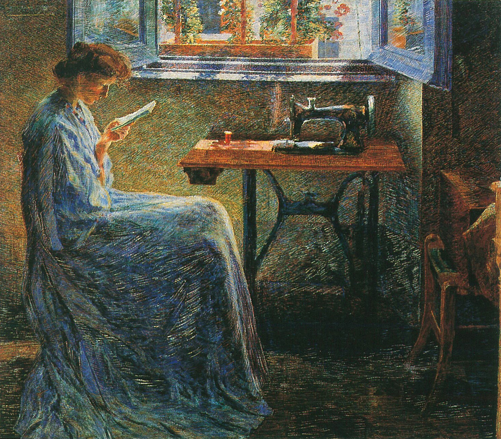 Umberto Boccioni (1882-1916), Il romanzo di una cucitrice, 1908