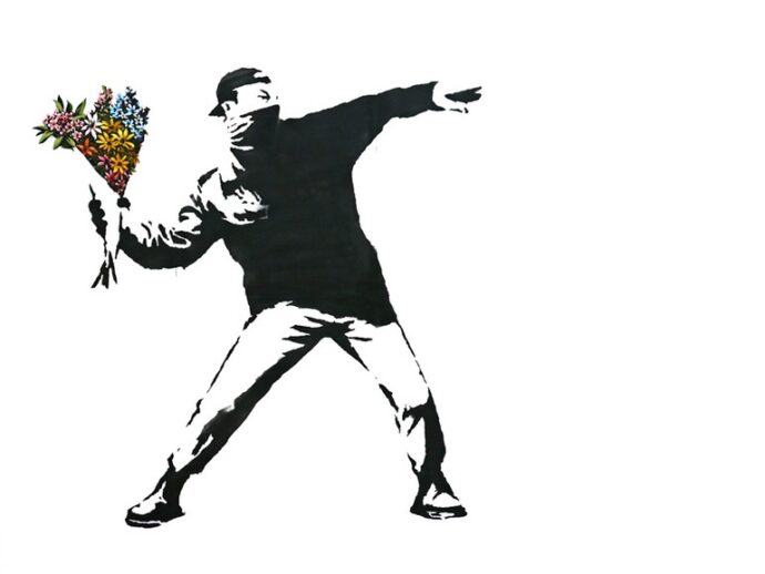 Banksy e “Il Lanciatore di Fiori”: la controversia sul marchio UE e le strategie di registrazione.
