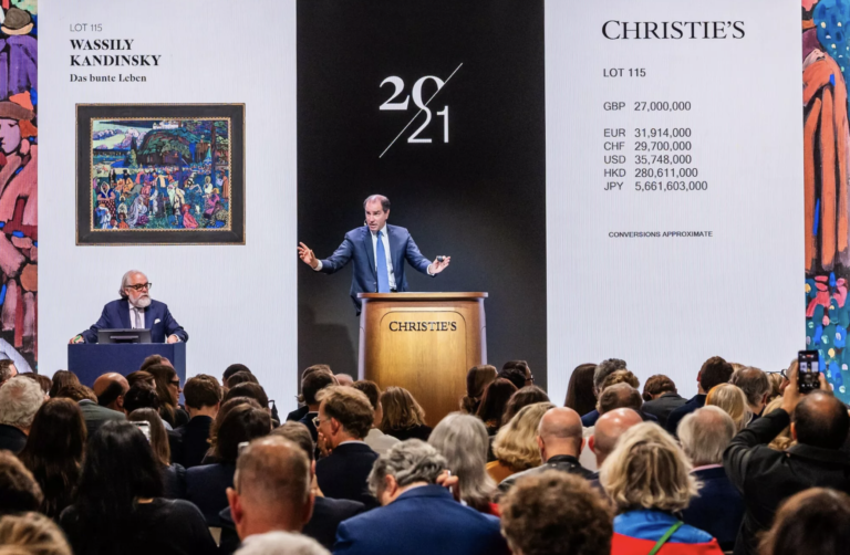Christie’s Londra, 219 milioni di sterline alle aste serali: Kandinsky e Mondrian oltre i 25 milioni